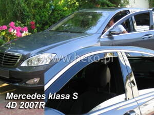 Deflektory Heko - Mercedes S W221 2005-2013 (so zadnými)