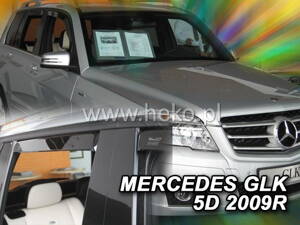Deflektory Heko - Mercedes GLK X204 od 2009 (so zadnými)
