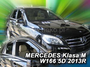 Deflektory Heko - Mercedes ML W166 2011-2019 (so zadnými)