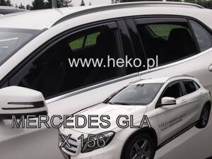 Deflektory Heko - Mercedes GLA X156 2014-2020 (so zadnými)