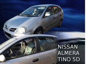 Deflektory Heko - Nissan Almera Tino 2000-2006 (so zadnými) 
