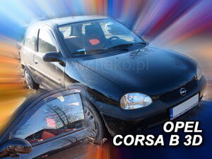 Deflektory Heko - Opel Corsa B 3-dverový 1993-2001