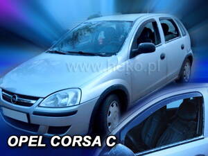 Deflektory Heko - Opel Corsa C 5-dverový 2000-2006