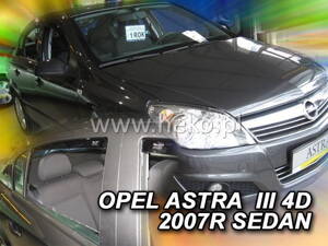 Deflektory Heko - Opel Astra H Sedan 2004-2014 (so zadnými)