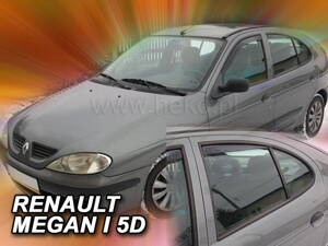 Deflektory Heko - Renault Megane Sedan Htb 1995-2002 (so zadnými)