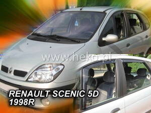 Deflektory Heko - Renault Scenic 1996-2002 (so zadnými)