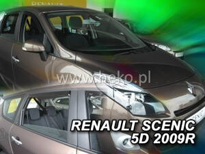 Deflektory Heko - Renault Scenic, Grand Scenic 2009-2017 (so zadnými)