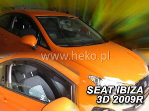 Deflektory Heko - Seat Ibiza 3-dverová 2009-2017