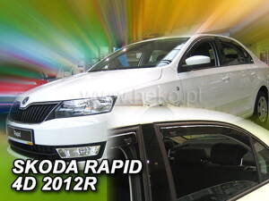 Deflektory Heko - Škoda Rapid od 2012 (so zadnými)