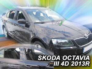 Deflektory Heko - Škoda Octavia III Sedan 2013-2020 (so zadnými)