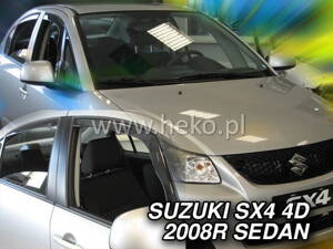 Deflektory Heko - Suzuki SX4 Sedan od 2008 (so zadnými)