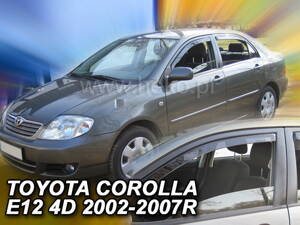 Deflektory Heko - Toyota Corolla 4/5-dverová 2002-2007
