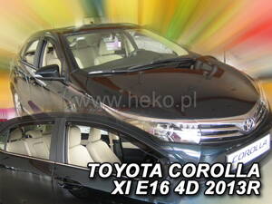 Deflektory Heko - Toyota Corolla Sedan 2013-2018 (so zadnými)
