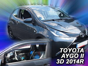 Deflektory Heko - Toyota Aygo 3-dverová od 2014