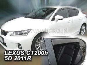 Deflektory Heko - Lexus CT 200H od 2011 (so zadnými)