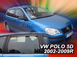Deflektory Heko - VW Polo 2002-2009 (so zadnými)