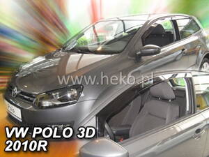 Deflektory Heko - VW Polo 3-dverový 2009-2017