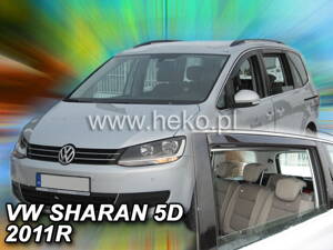 Deflektory Heko - VW Sharan od 2010 (so zadnými)