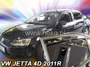 Deflektory Heko - VW Jetta od 2011 (so zadnými) 