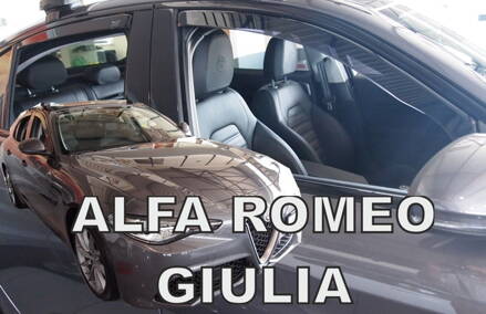 Deflektory Heko - Alfa Romeo Giulia od 2016 (so zadnými)