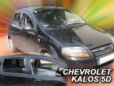 Deflektory Heko - Chevrolet Aveo Hatchback 2004-2011 (so zadnými)