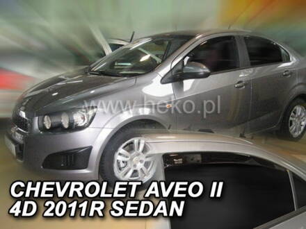 Deflektory Heko - Chevrolet Aveo Sedan od 2011 (so zadnými)