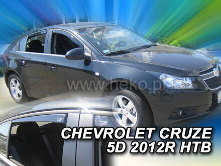 Deflektory Heko - Chevrolet Cruze Hatchback od 2011 (so zadnými)