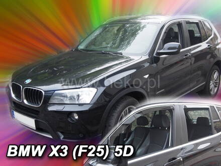 Deflektory Heko - BMW X3 F25 2010-2017 (so zadnými)