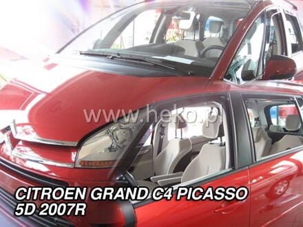 Deflektory Heko - Citroen C4 Grand Picasso 2007-2013 (so zadnými)