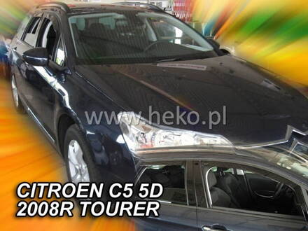 Deflektory Heko - Citroen C5 Combi od 2008 (so zadnými)