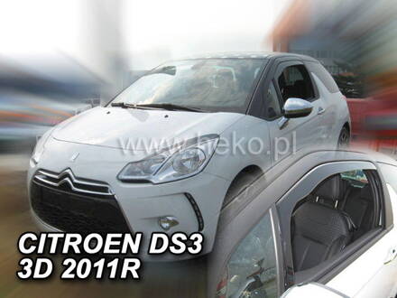 Deflektory Heko - Citroen DS3 3-dverový od 2010