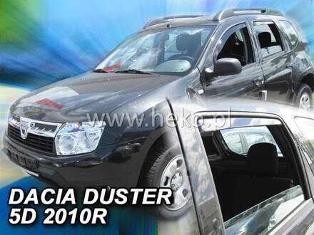 Deflektory Heko - Dacia Duster 2010-2018 (so zadnými)