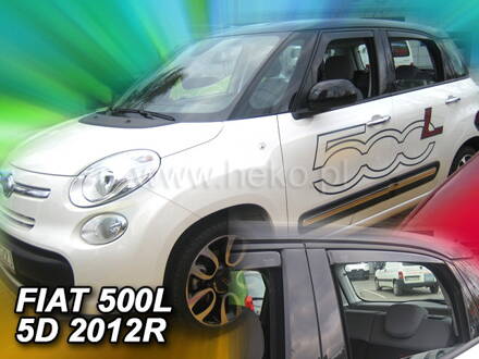 Deflektory Heko - Fiat 500L 5-dverový od 2012 (so zadnými)