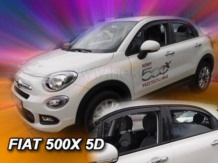 Deflektory Heko - Fiat 500X 5-dverový od 2015 (so zadnými)