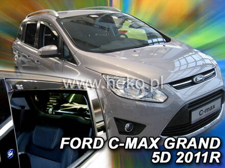 Deflektory Heko - Ford Grand C-Max od 2011 (so zadnými)