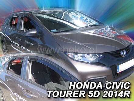 Deflektory Heko - Honda Civic Tourer 2014-2016 (so zadnými)