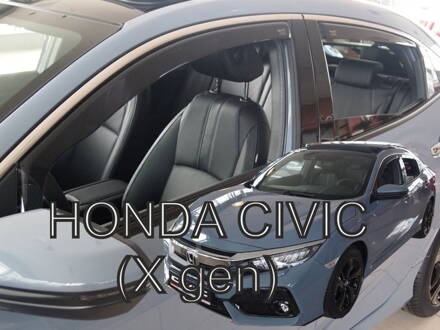 Deflektory Heko - Honda Civic Hatchback 2017-2021 (so zadnými)