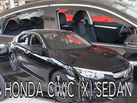 Deflektory Heko - Honda Civic Sedan 2017-2021 (so zadnými)