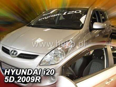 Deflektory Heko - Hyundai i20 5-dverový 2008-2014