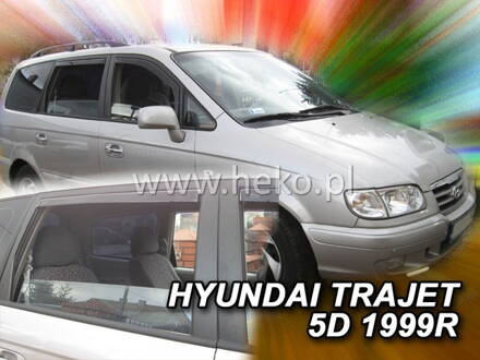 Deflektory Heko - Hyundai Trajet 1999- 2007 (so zadnými)