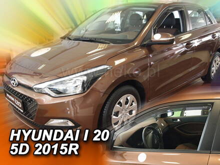 Deflektory Heko - Hyundai i20 5-dverový 2014-2020