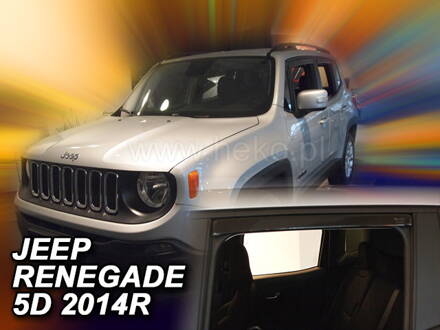 Deflektory Heko - Jeep Renegade od 2014 (so zadnými)