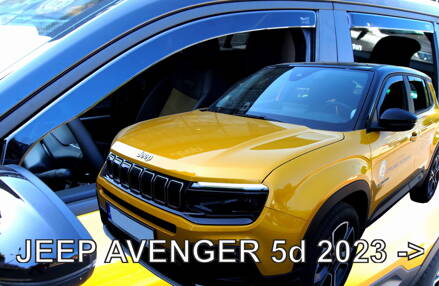 Deflektory Heko - Jeep Avenger od 2023 (so zadnými)