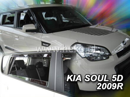 Deflektory Heko - Kia Soul 2009-2014 (so zadnými)