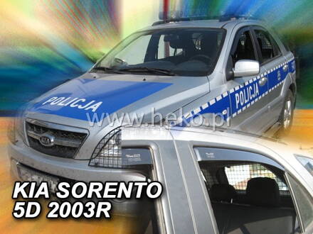 Deflektory Heko - Kia Sorento 2002-2009 (so zadnými)