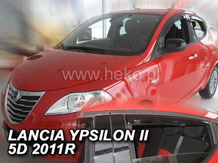 Deflektory Heko - Lancia Ypsilon II 5-dverová od 2011 (so zadnými)