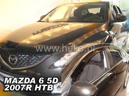 Deflektory Heko - Mazda 6 Hatchback 2007-2013 (so zadnými)