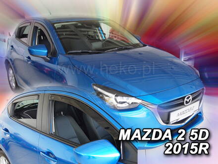 Deflektory Heko - Mazda 2 od 2014 (so zadnými)