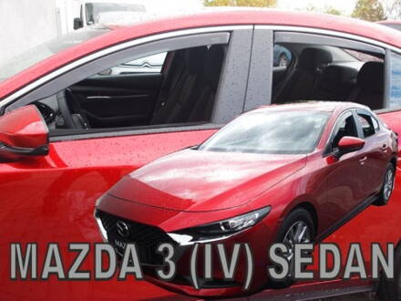 Deflektory Heko - Mazda 3 Sedan od 2019 (so zadnými)
