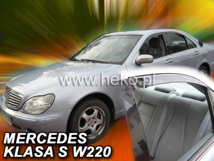 Deflektory Heko - Mercedes S W220 1999-2005 (so zadnými)